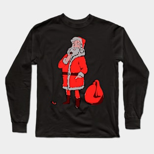 Santa Claus eats sweets Long Sleeve T-Shirt